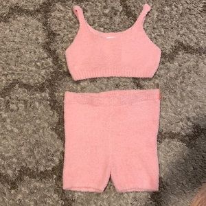 Matching pink pj set